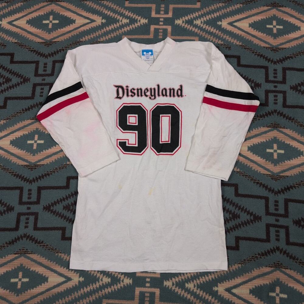 Vintage 90 Walt Disney World Ringer T-Shirt Small Single Stitch USA Jersey